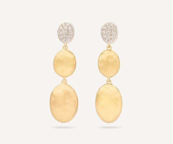 Boucles d'oreilles Marco Bicego Femme Siviglia in Or jaune Diamante 0.172 Ct OB1694-B - OB1694-B